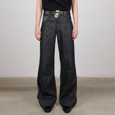 自主四线窄幅赤耳原牛牛仔裤