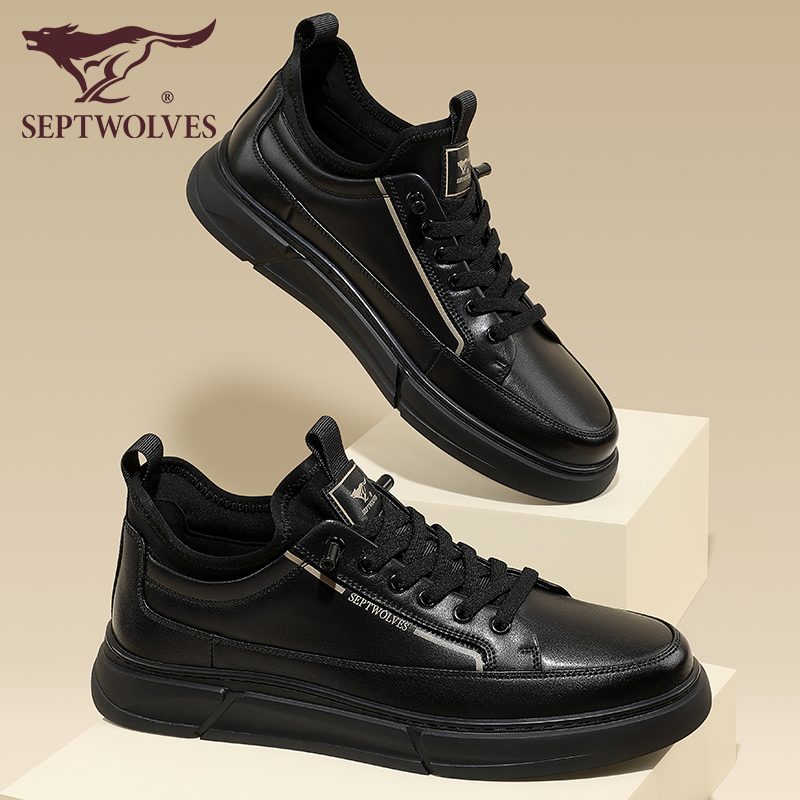 七匹狼耐磨工装鞋复古冬季