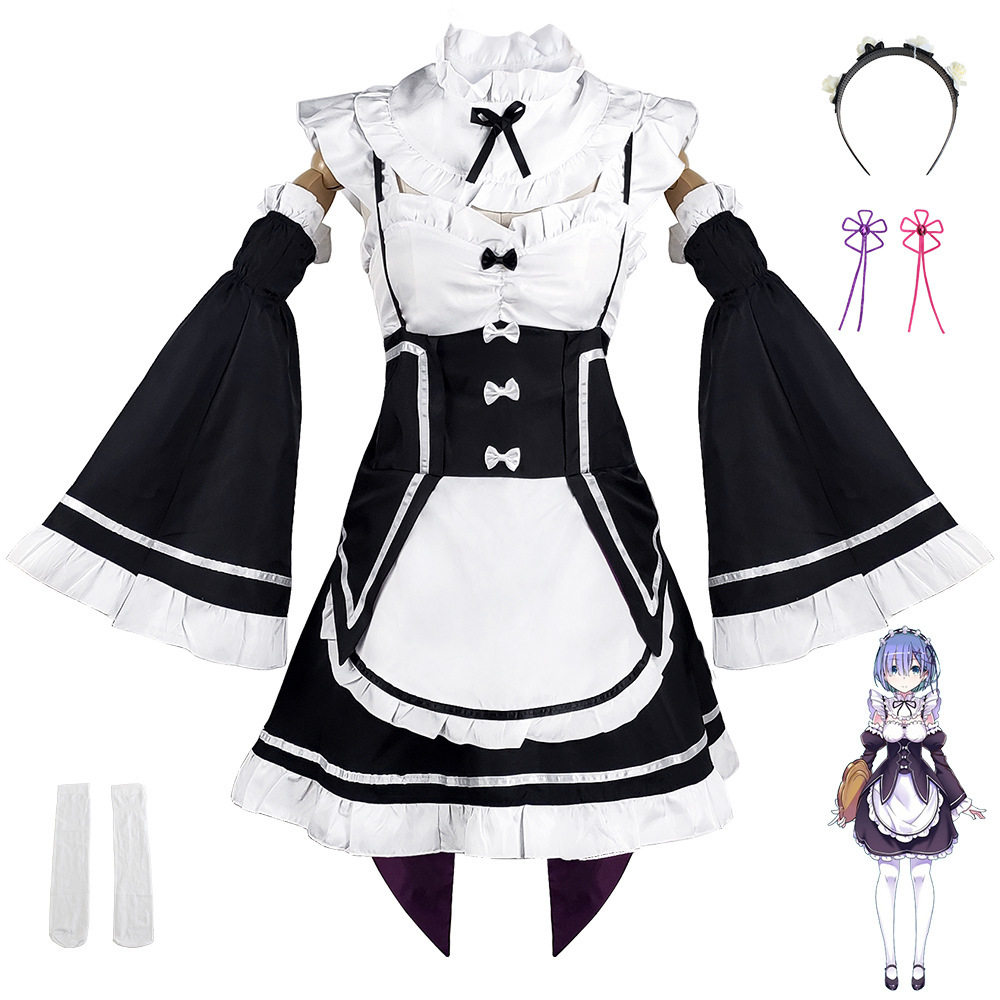 从零开始的异世界生活cos动漫服拉姆蕾姆雷姆cosplay日系女仆服装