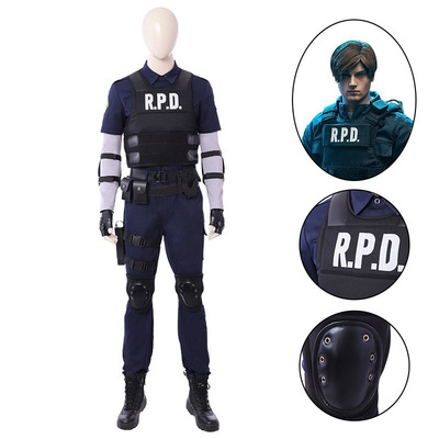 点雅生化危机2里昂COS服制服重置版游戏COSPLAY服装衣服男