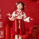 龙年红色连衣裙宝宝新年衣服国风唐装 汉服女童拜年服冬季 2024新款