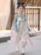 宋制汉服女童春秋款 素连衣裙夏 汉元 古风超仙裙子儿童唐装 2023新款