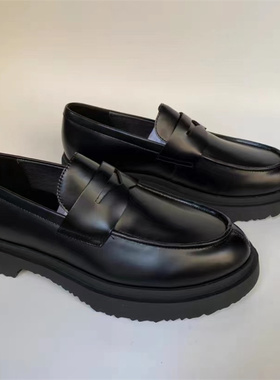 西班牙CAM*PER乐福鞋一脚蹬厚底男女同款情侣鞋厚底通勤真皮休闲