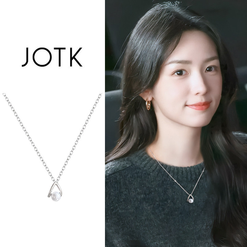 简约珍珠款项链女日常百搭水滴吊坠2025新款秋冬毛衣链高级感配饰,饰品/流行首饰/时尚饰品新,项链,淘宝优惠券,粉丝福利购,淘宝优惠卷