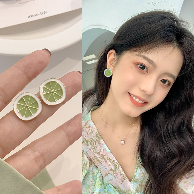 氣質檸檬耳釘女2022年新款潮小衆設計感高級清新耳環甜美可愛耳飾在類目 飾品/流行首飾/時尚飾品新, 耳飾, 耳釘中 - 來自Buy2taobao.com提供專業的淘寶代購服務