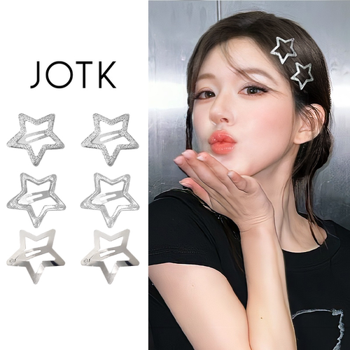 银色星星果冻发夹女2026新款小众
