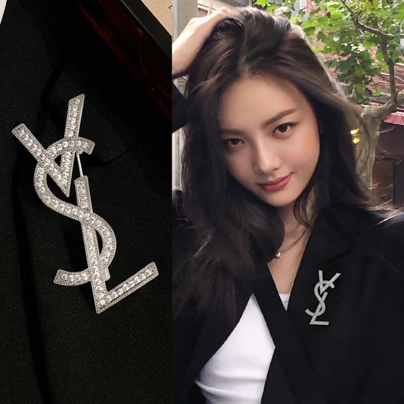 VSL小香风字母胸针女款