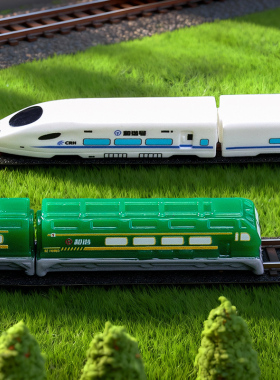 微景观卡通写实仿真火车头模型