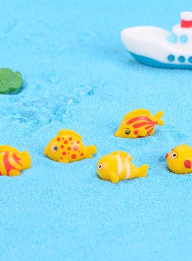 微景观鱼缸造景小饰品可爱塑料小鱼创意摄影手工小摆件钥匙扣配件