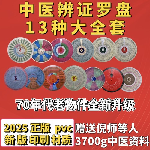 2026新版pvc中医辨证盘全套13个妇科儿科感冒内科外科子午流注