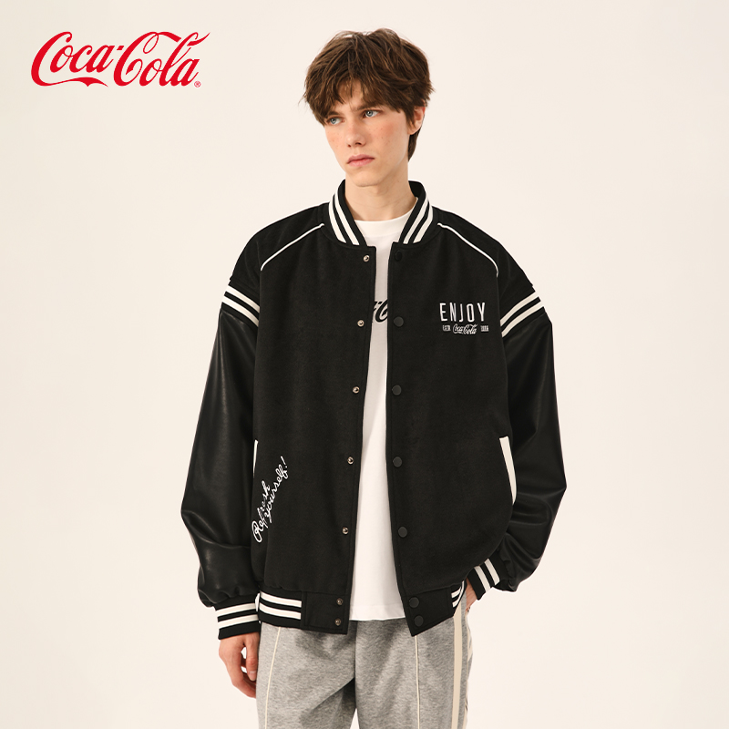 Coca-Cola/可口可乐棒球棉服外套
