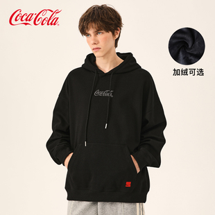 休闲衣服潮牌上衣 可口可乐连帽卫衣男女2025新款 Coca Cola
