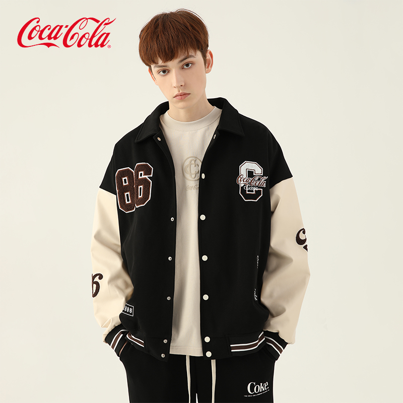Coca-Cola/可口可乐棒球棉服外套