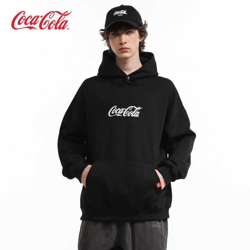 Coca-Cola可口可乐连帽情侣卫衣