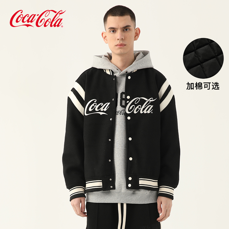 可口可乐美式复古棒球服夹克