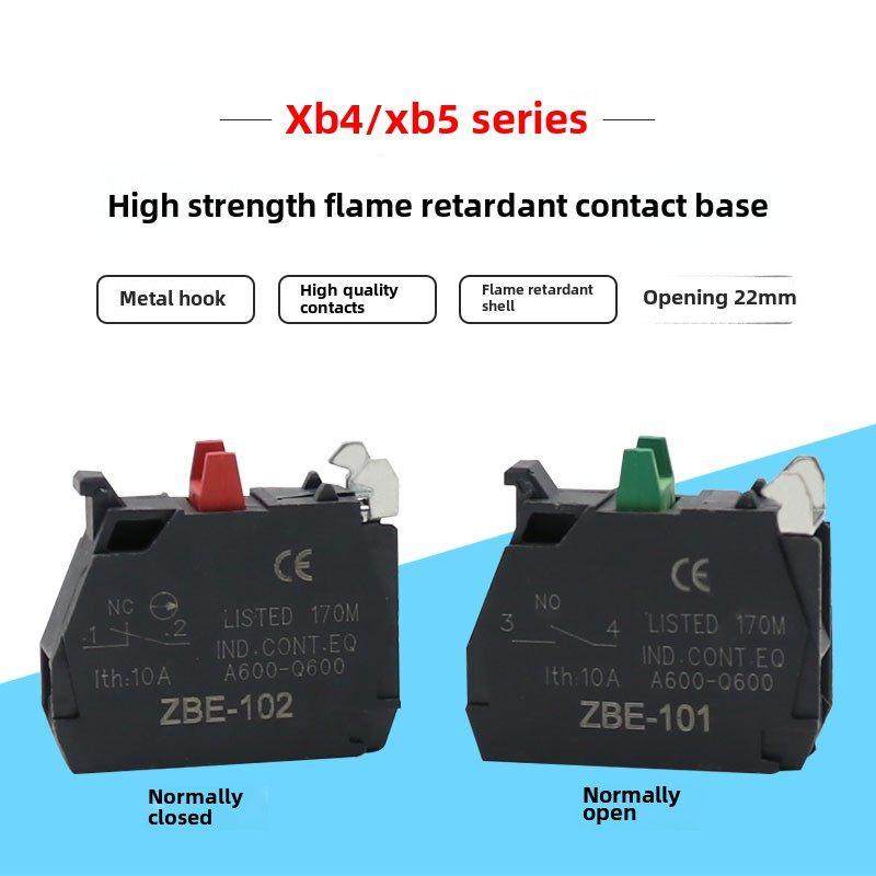 按钮开关触点底座ZBE-101 一开 ZBE-102 一闭 适用XB4 XB5