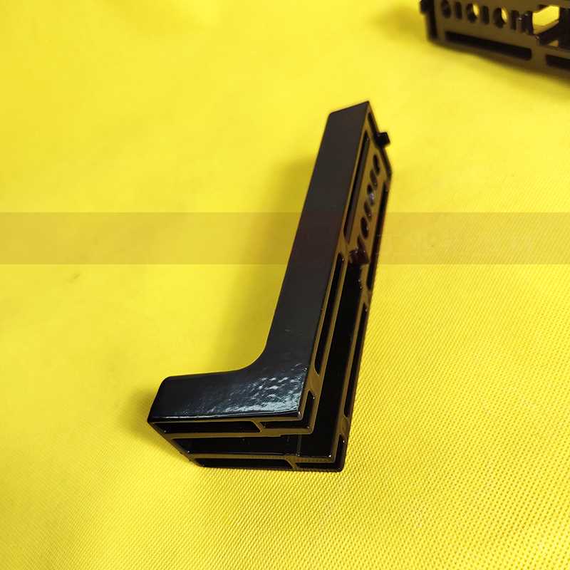 。铝型材地脚连接件型地方形脚杯地面地脚围栏底座护脚栏支撑l