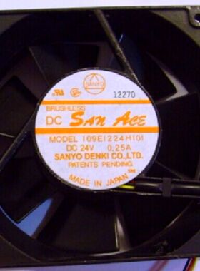 109E1224H101 DC24V 0.25A原装日本   120*120*38铝框风扇