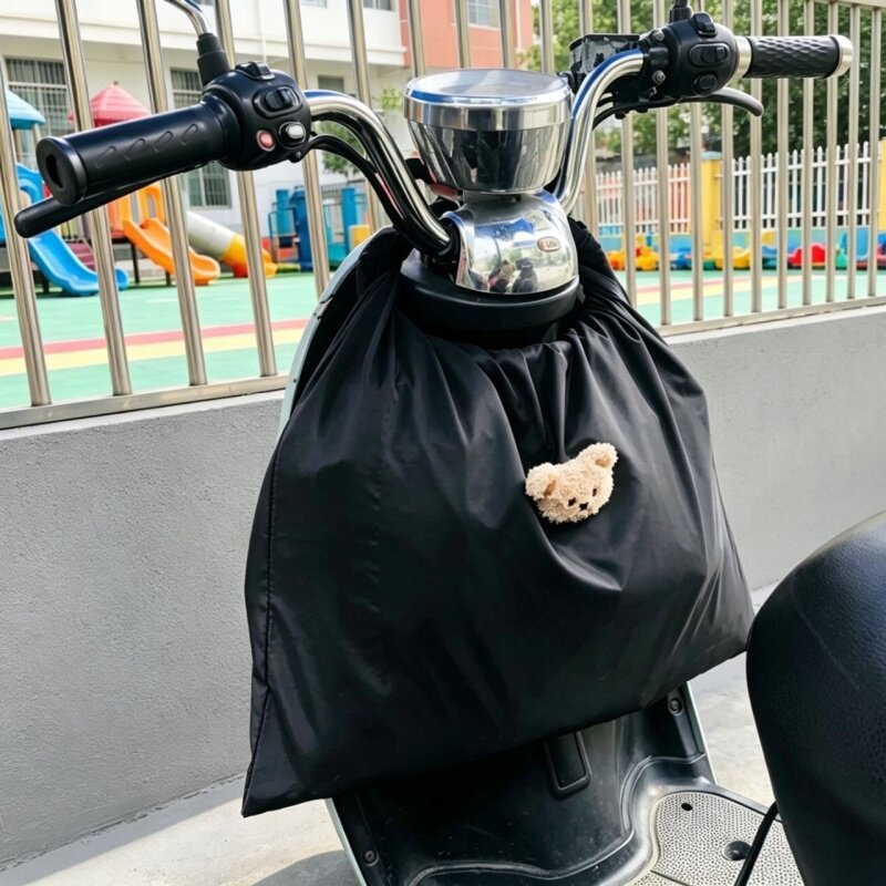 小熊电动车挂包防水收纳袋电瓶车自行车通用挂兜储物包前置防雨