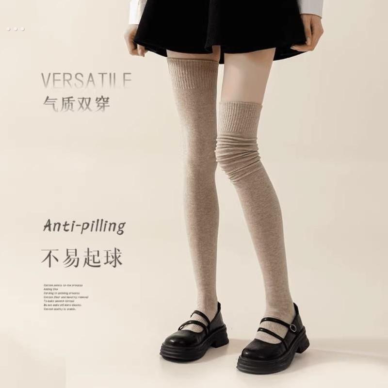 【下单立减50】加长到大腿根女秋冬款袜保暖过膝袜薄棉防滑高筒WT
