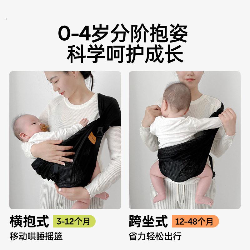 0到6个月婴儿背带抱娃解放双手新生儿前抱式带小月龄宝宝外出背巾