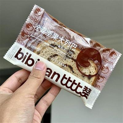 新货比比赞全麦坚果大列巴面包300g整箱抹茶味果仁车