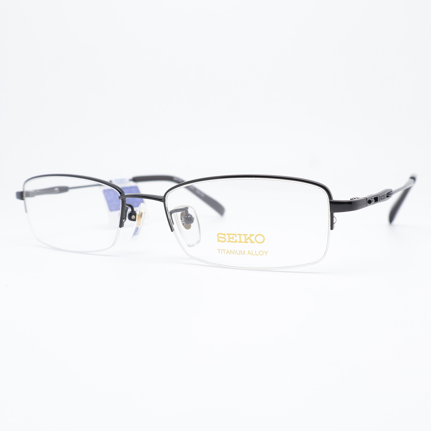 SEIKO精工眼镜框半框商务钛架超轻百搭近视眼镜架可配近视HO1061