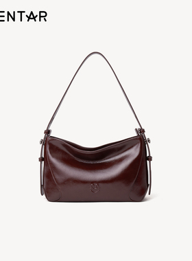 OMENTAR欧蒙特棒球hobo包女小众原创新款真皮腋下单肩斜挎通勤包