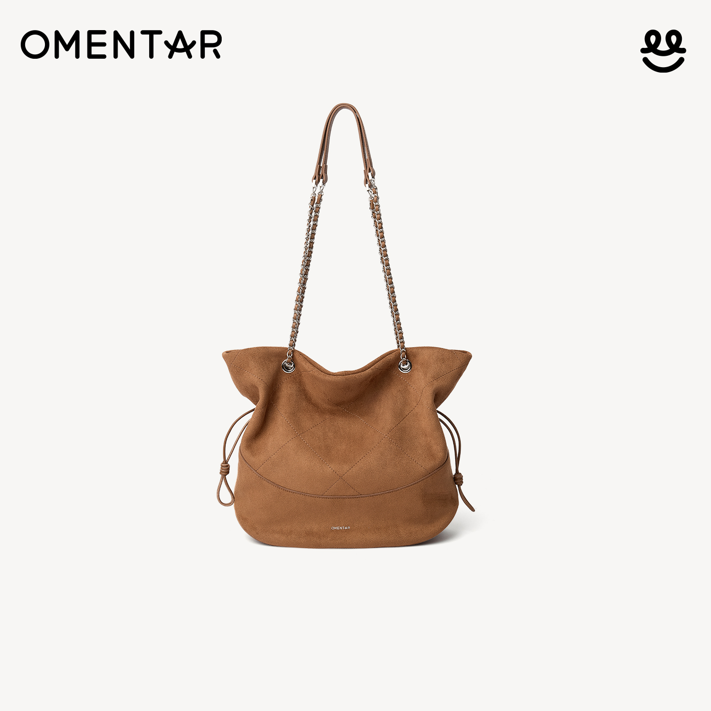 OMENTAR微笑福袋包通勤水桶包包