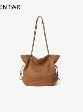 OMENTAR欧蒙特微笑福袋包女小众秋冬新款菱格斜挎单肩通勤水桶包