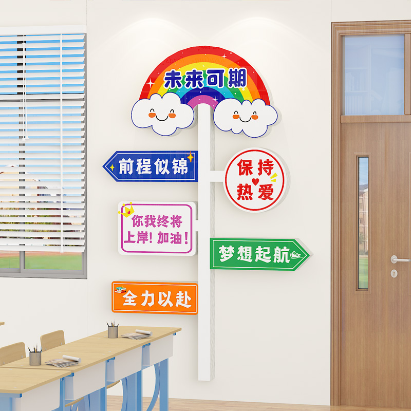 励志路牌小学文化墙建设