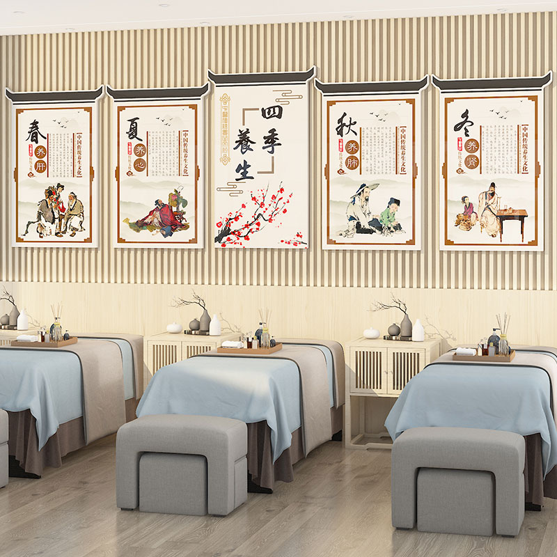 养生馆雪弗板中医文化墙