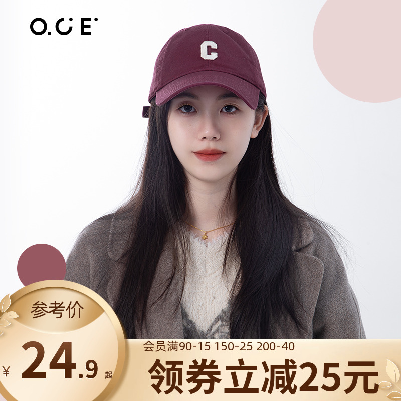 OCEC标棒球鸭舌帽男女通用四季