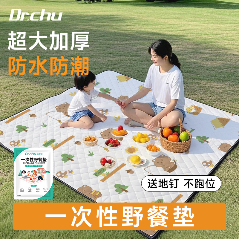 户外一次性野餐垫防水加厚便携式