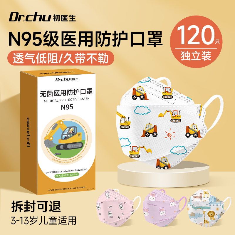 n95级医用防护口罩灭菌儿童专用