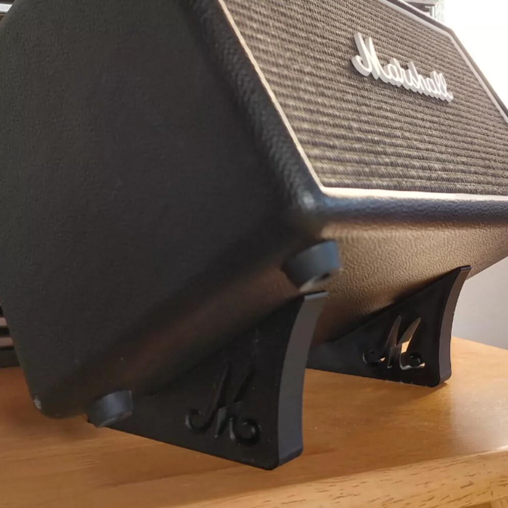 适用于马歇尔Marshall 音响音箱桌面质感斜放支架底座图片