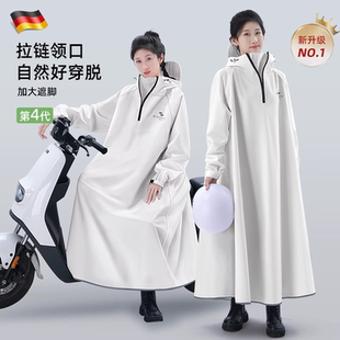 全身防暴雨加大女款 德国电动车雨衣长款 成人电瓶摩托车专用雨披男