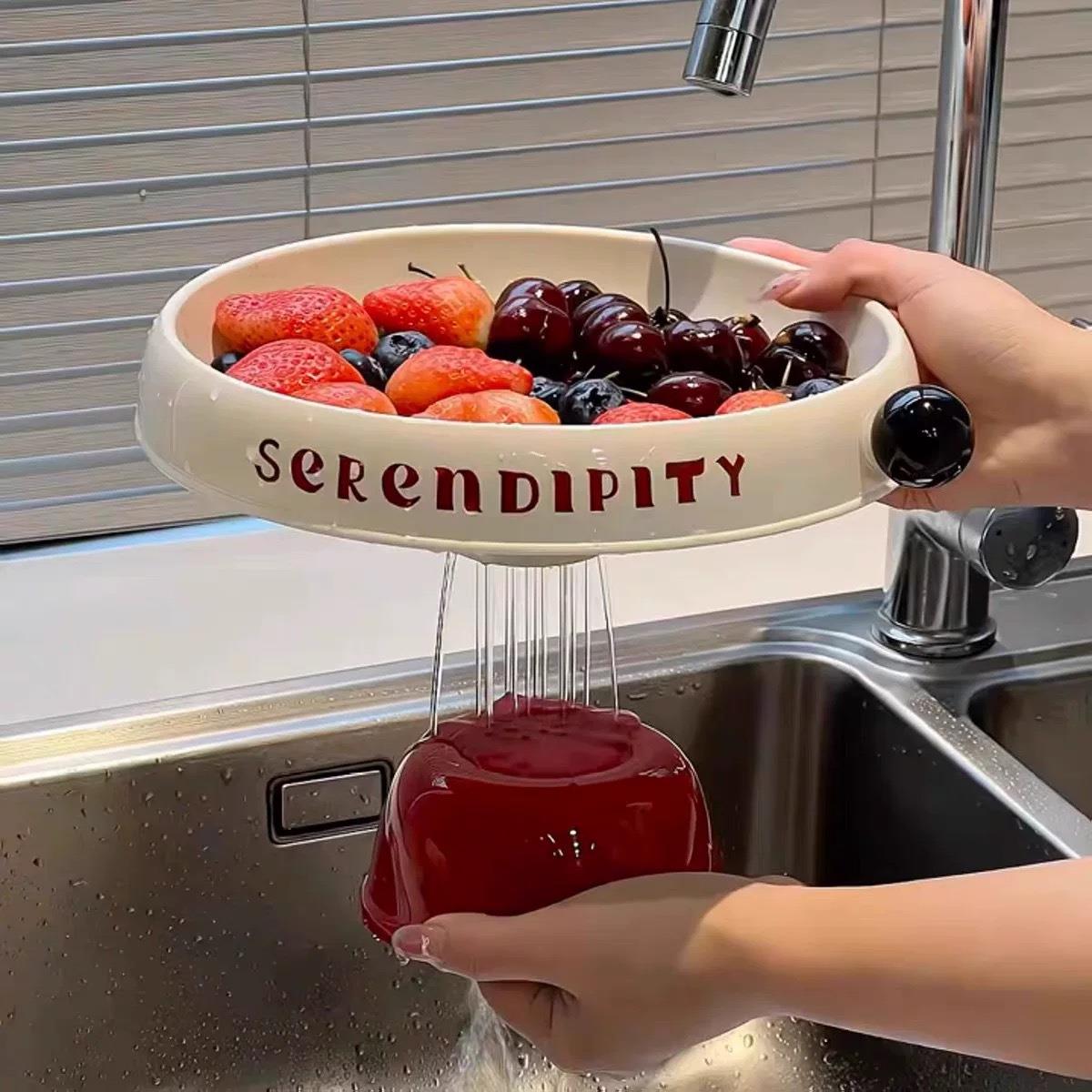 2025新款洗菜盆沥水篮高颜值多功能沥水篮厨房家用水果零食果干盘