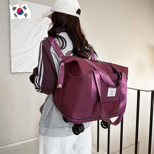 旅行包大容量搬家打包袋子被子收纳带轮子 韩国行李袋女2024新款