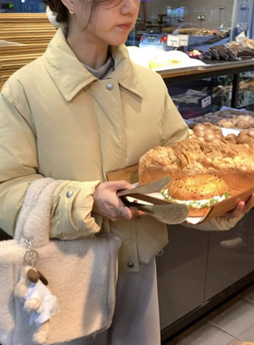 Approach0.1现H25冬款韩国东大门纯色简约翻领轻薄保暖外套羽绒服