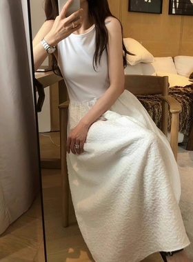 OBJRT现货25夏款纯色无袖连衣裙