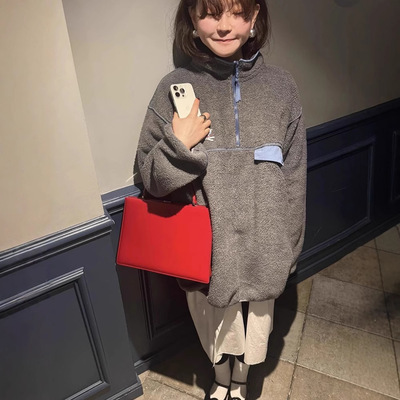 小羊刺绣卫衣freckle东大门宽松