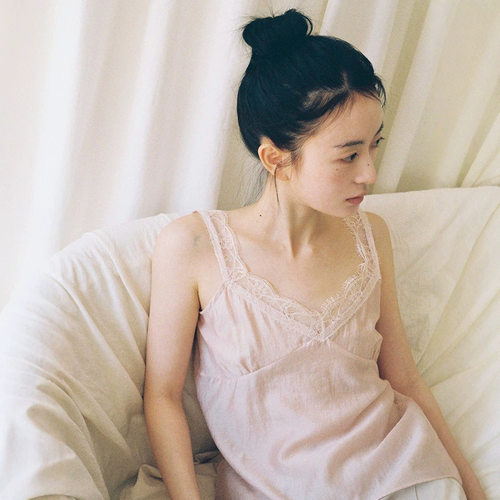 snugnook天丝蕾丝V领吊带背心女