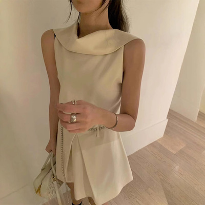 韩国东大门赫本风千金感连衣裙女