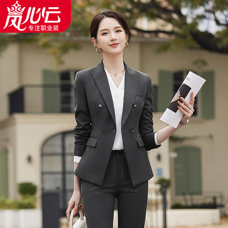 职场ol职业西装西服正装女套装长袖工作服春秋气质女神范高端3016