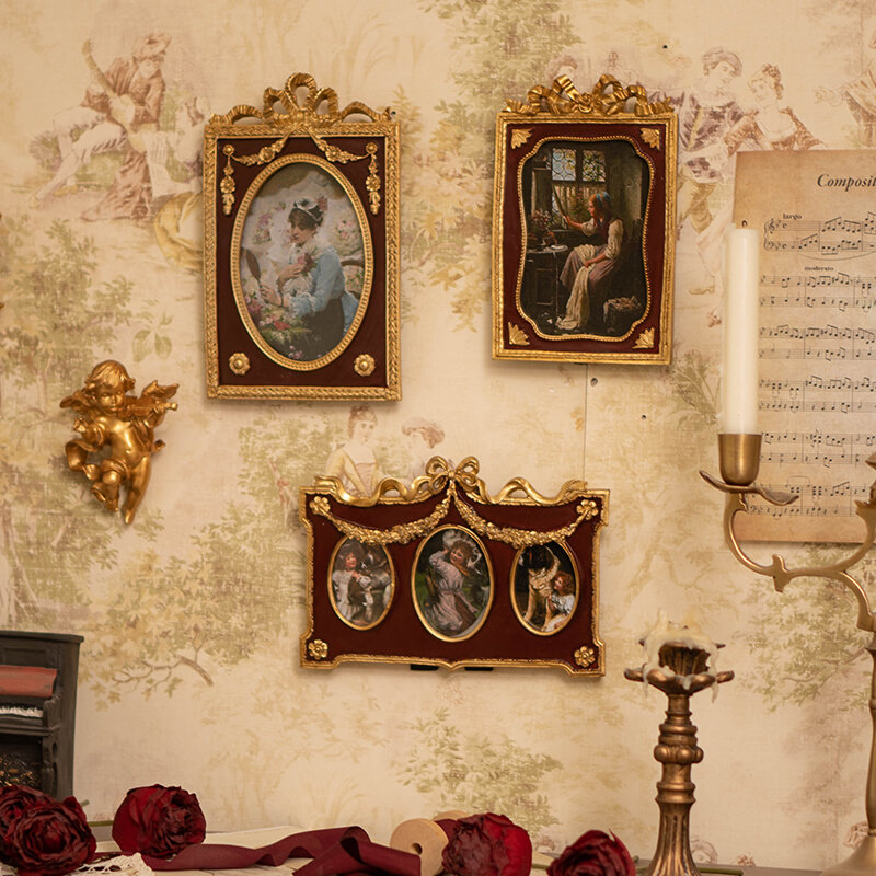复古欧式宫廷金色浮雕q树脂酒红相框家居民宿墙面装饰文艺轻奢壁,家居饰品,其他装饰画,淘宝优惠券,粉丝福利购,淘宝优惠卷