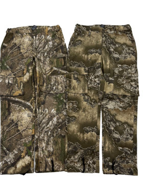 狩猎迷彩 经典美式realtree户外多袋大码宽松直筒仿生工装长裤男