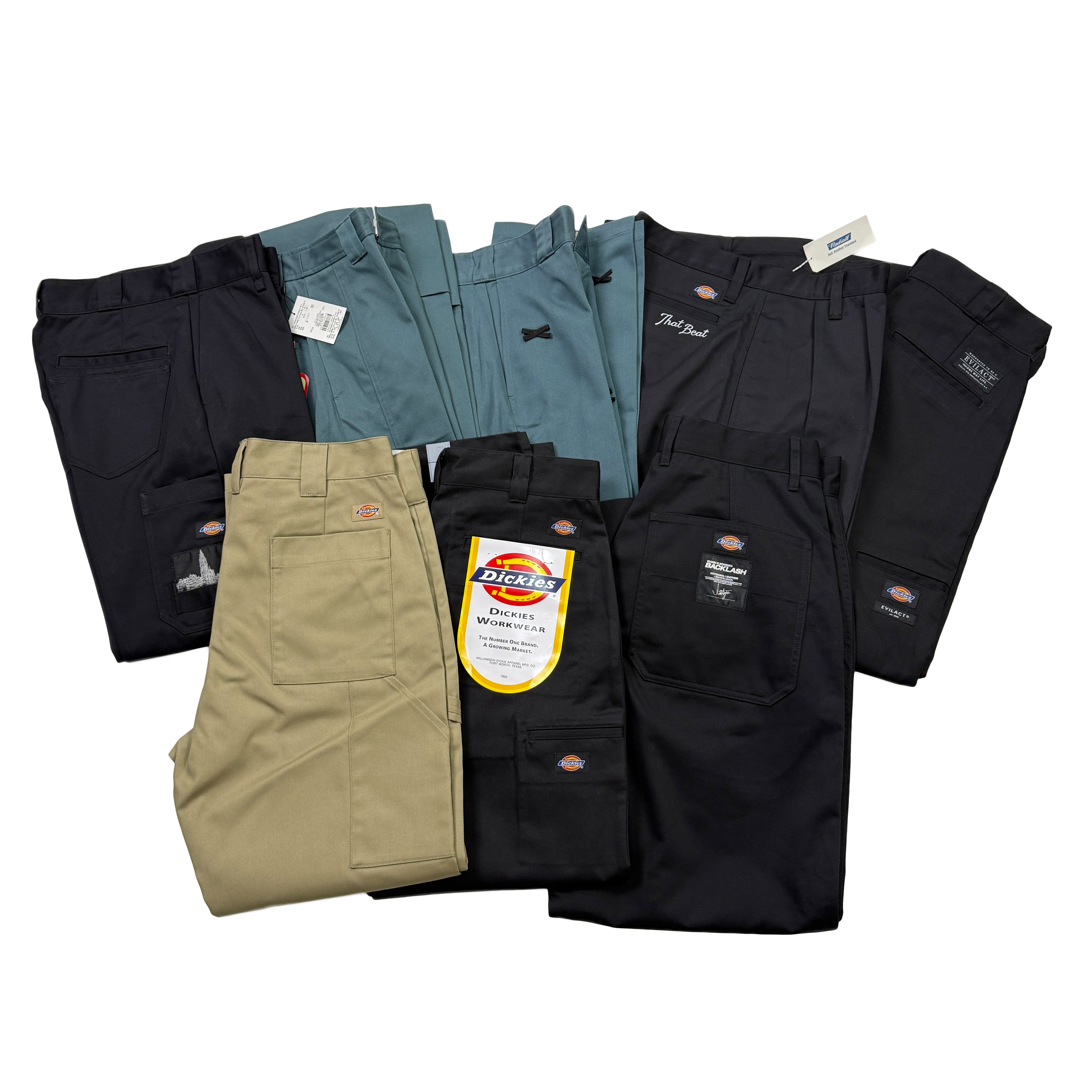孤品合集 DICKIES经典日线联名TC面料直筒宽松长裤男女