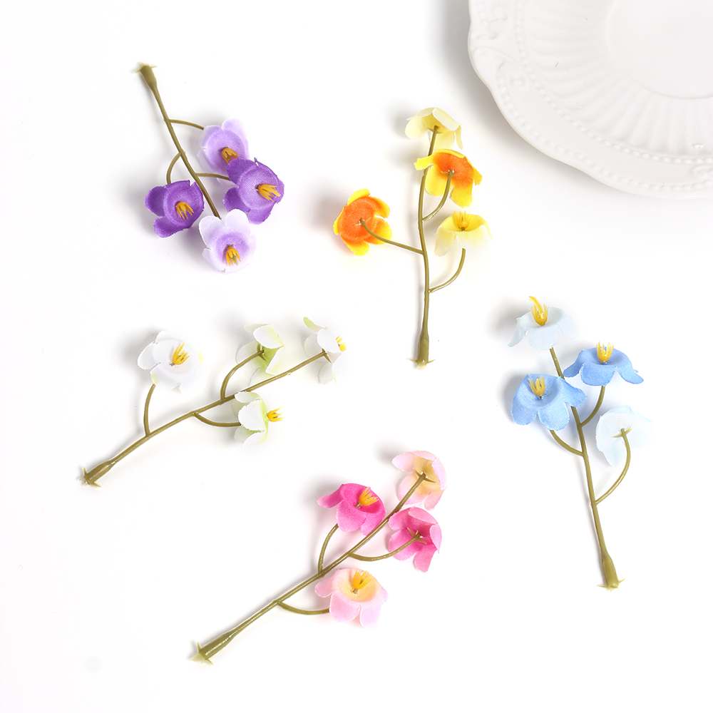 绢花客厅小兰花diy手工配件材料