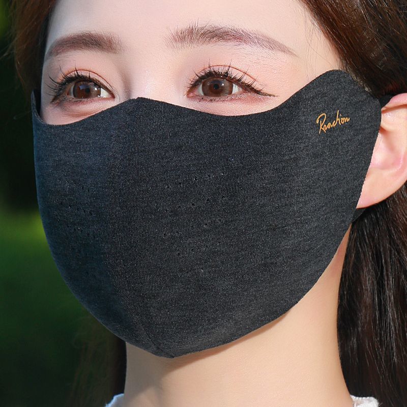 保暖口罩女冬季加绒加厚透气护眼角显脸小防寒潮骑车一体防冻面罩